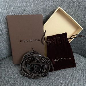 Louis Vuitton Velvet Pouch, Box with Ribbon